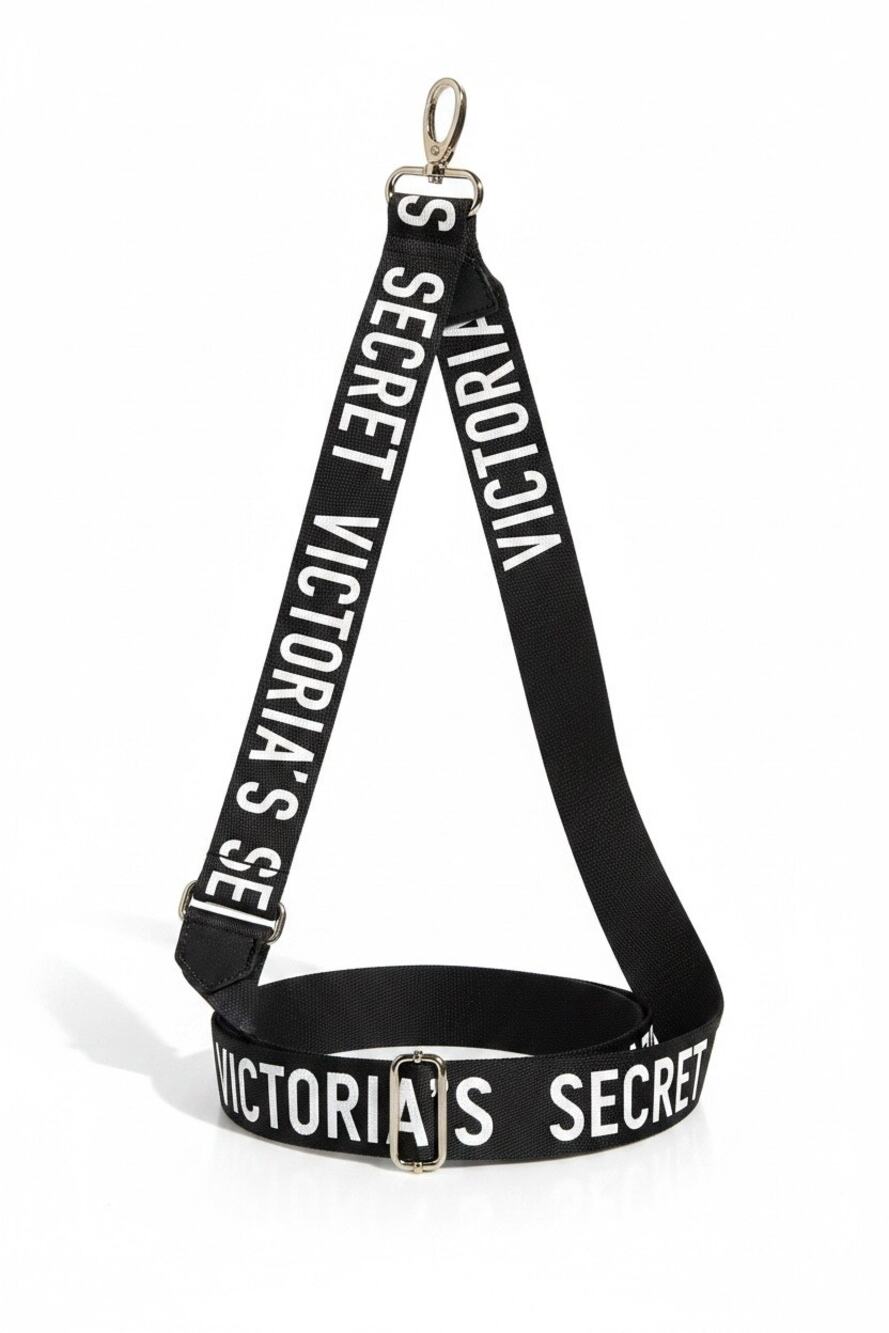 Victoria's Secret Black Adjustable Logo Crossbody Replacement Purse Strap